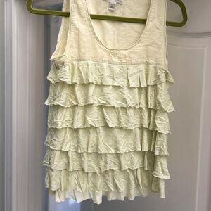 Banana Republic ruffle tank top, petite small
